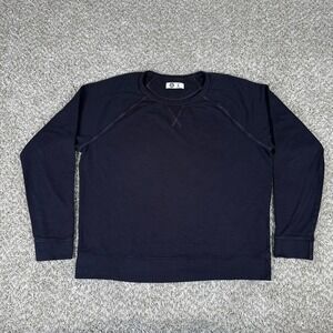 American‎ Giant Sweatshirt Womens L Black Supima Cotton Raglan Crewneck Work